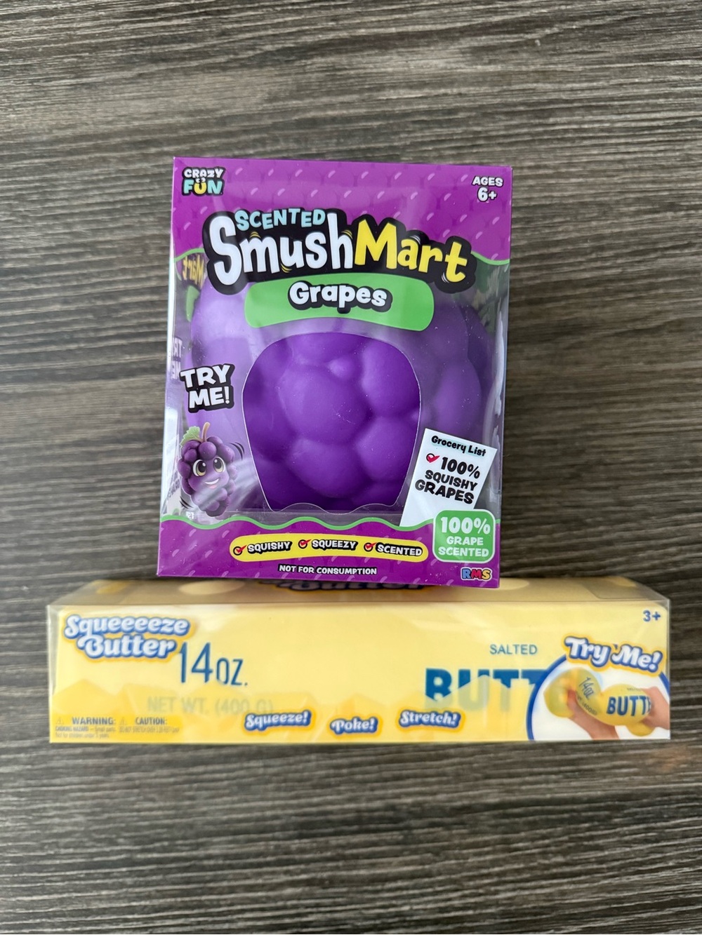 NWT Viral TikTok Grape & Butter Squishy set Bundle